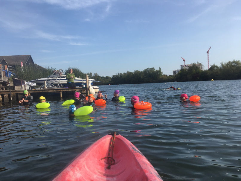 8 swimmers swam in Reading Lake Hotel